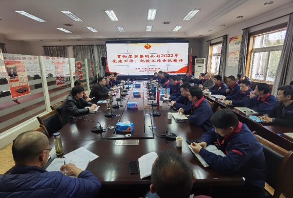 公司召開(kāi)會(huì)議傳達(dá)集團(tuán)公司黨建工作、紀(jì)檢工作會(huì)議精神